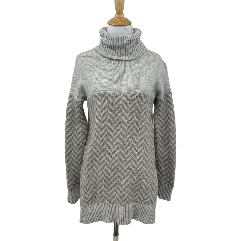 Athleta Sweater Womens XS Extra Small Grey Wool Cashmere Ridgecrest Turtleneck
